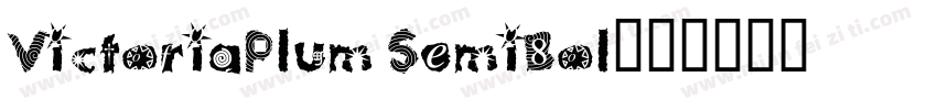 VictoriaPlum SemiBol字体转换